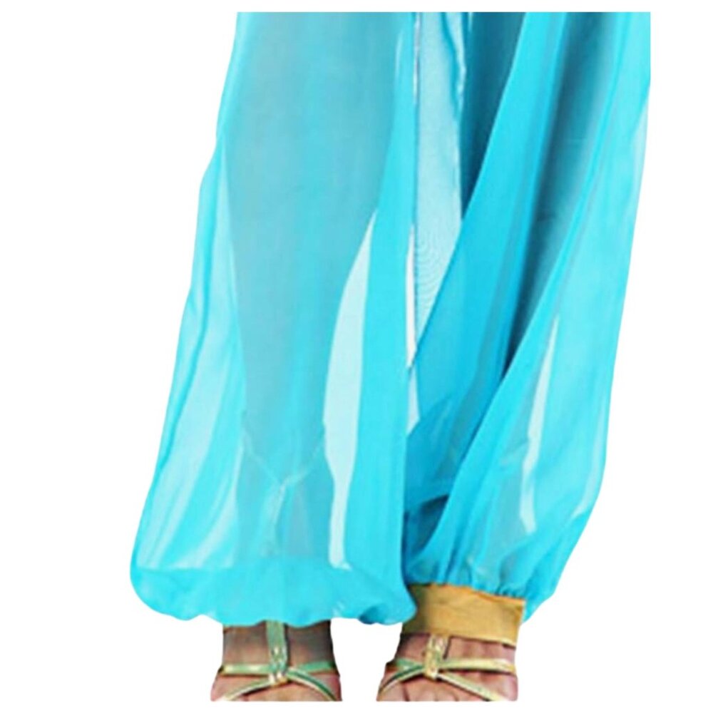 Turquoise Genie Costume Women’s Medium w/ Gold Lamp EUC - Picture 9 of 12